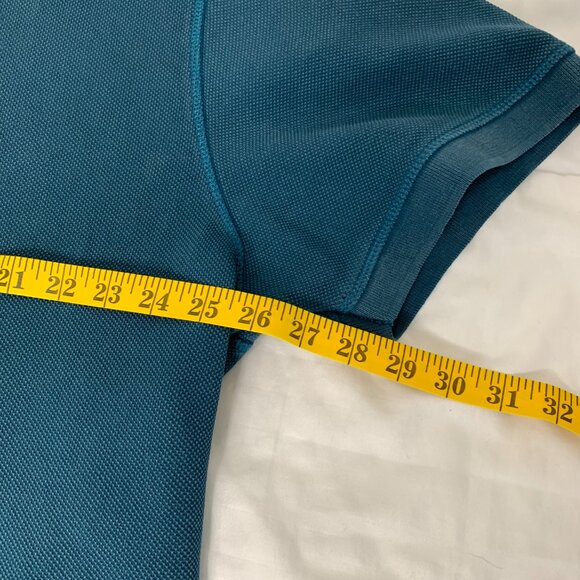 Wiered Fish Blue Cotton Heavy Polo Shirt - Picture 7 of 13